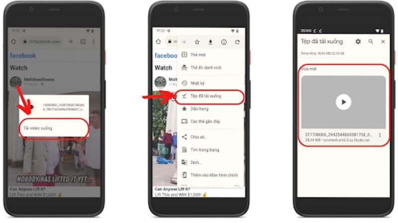 Cách lưu video trên facebook về điện thoại android