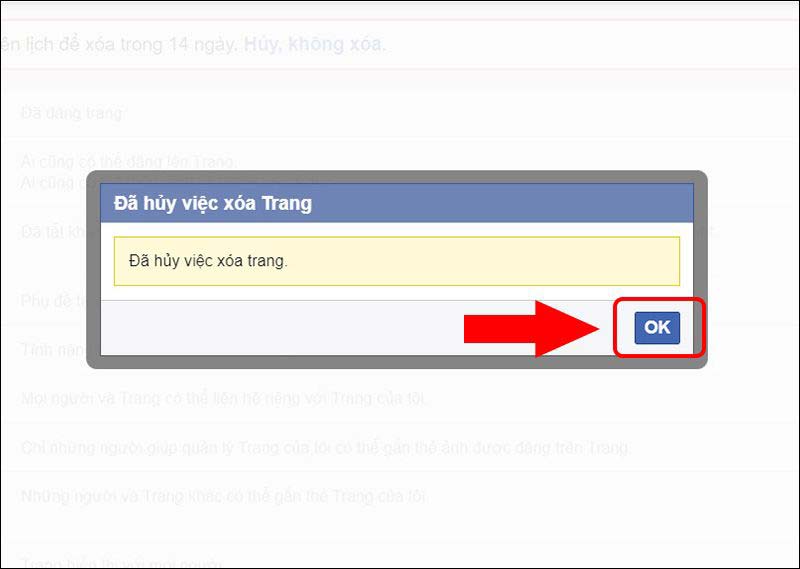 Cách hủy yêu cầu xóa Fanpage Facebook chỉ trong 3 bước đơn giản 